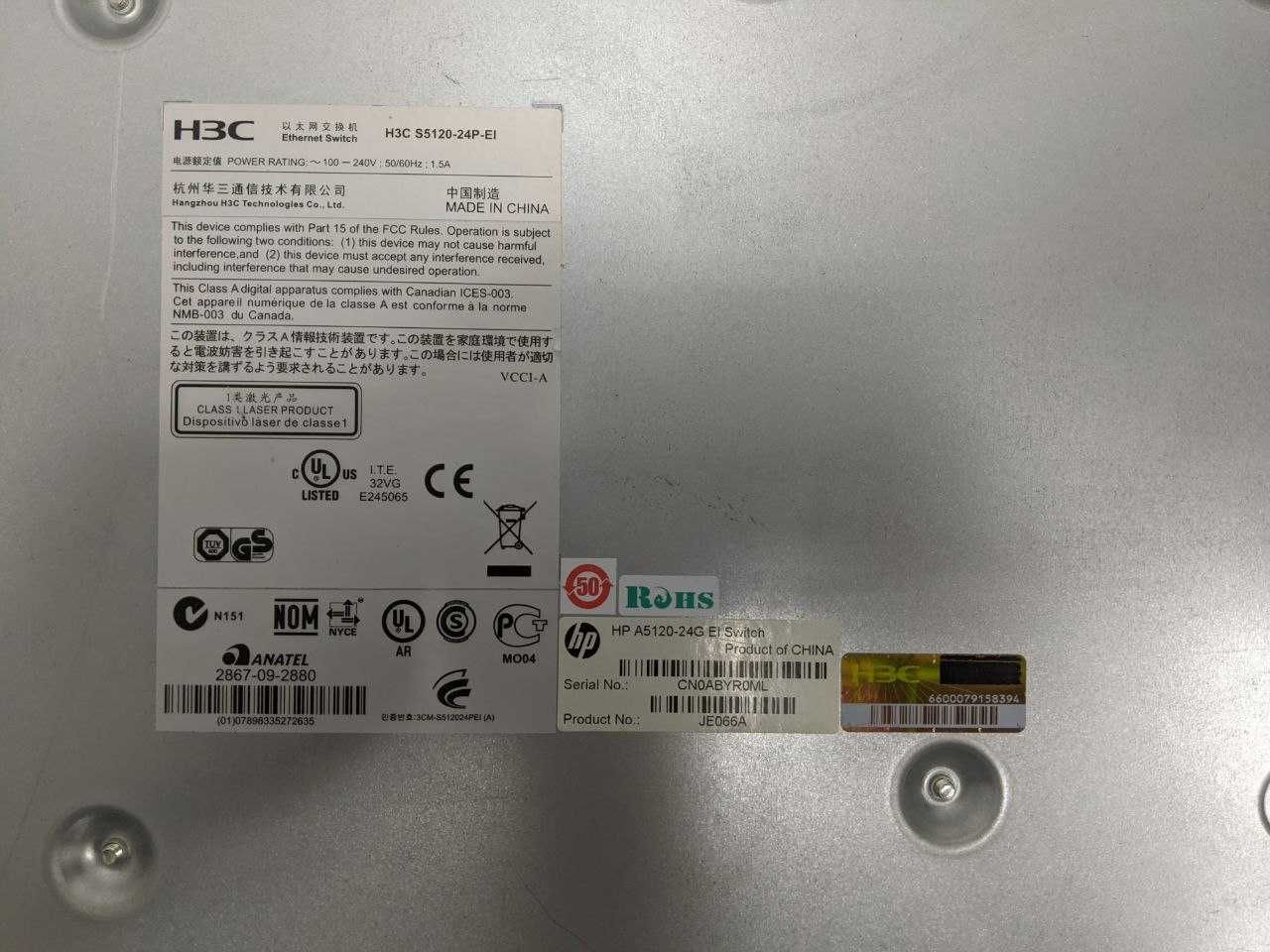 Комутатор (світч) H3C S5120-24P-Ei