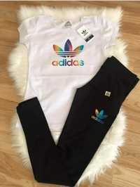 Adidas Leginsy + koszulka komplet S M l XL