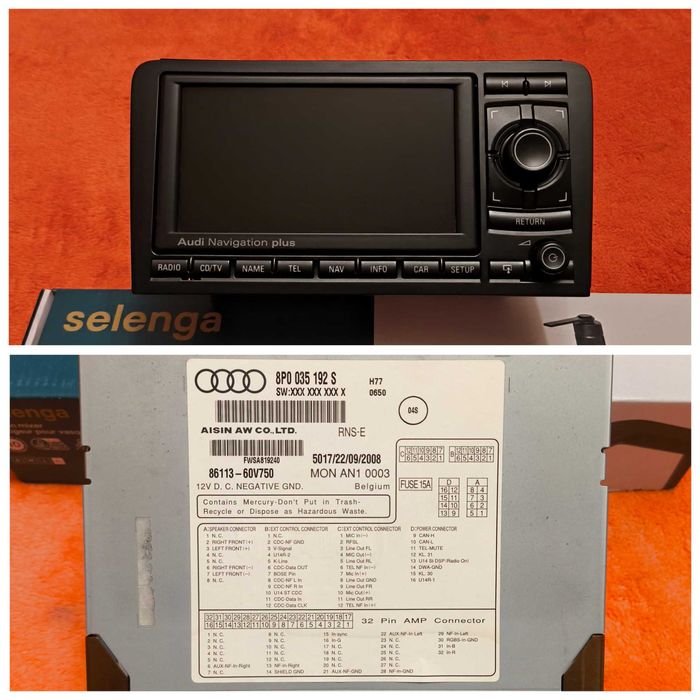 Rns-e Rns-e LED Audi A3 S3 8p Audi Navigation plus + kod Kosz 2Din !