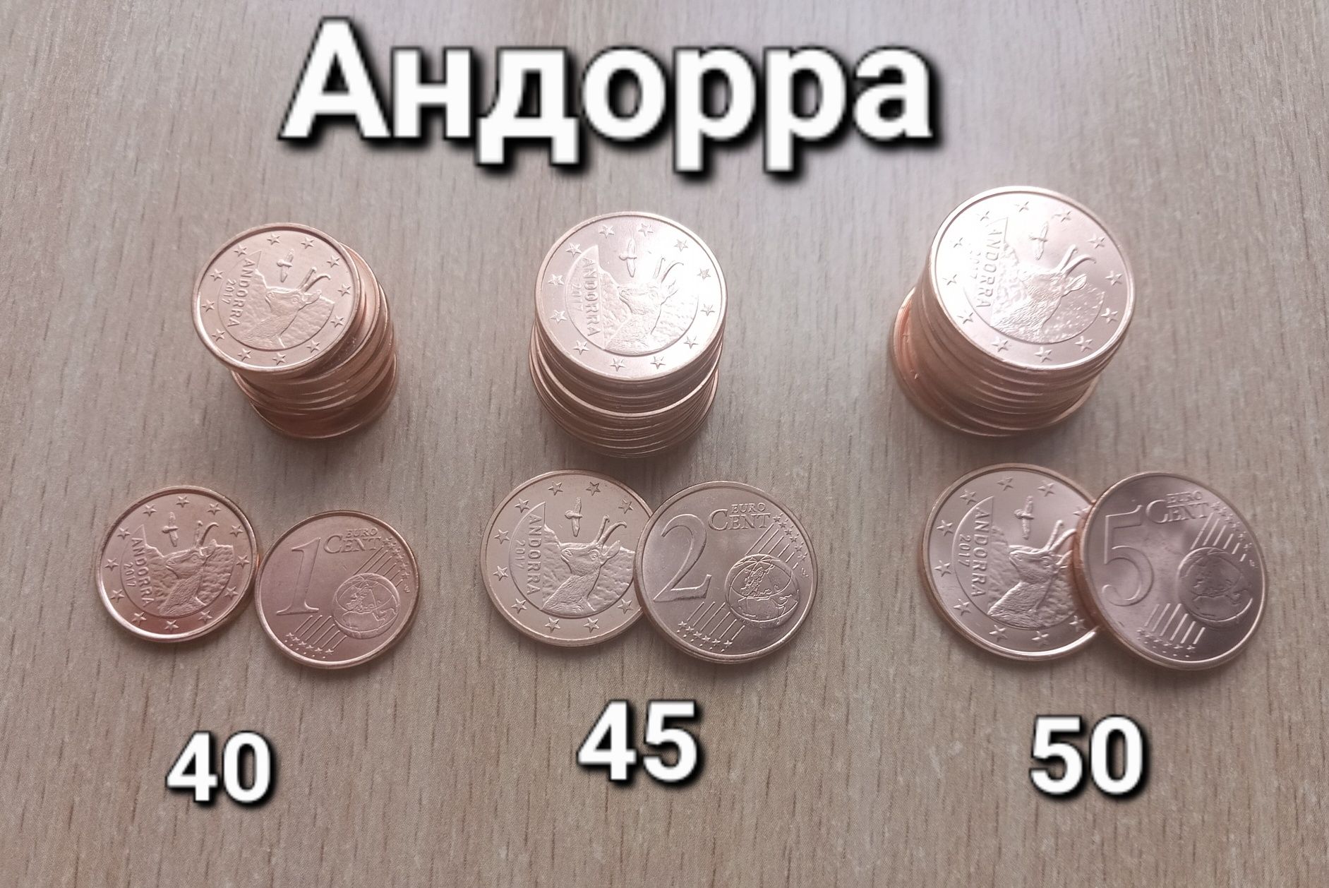 Євро центи Андорра, Сан-Маріно , Мальта