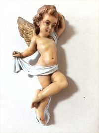 Figura antiga de anjo para pendurar na parede (vintage)