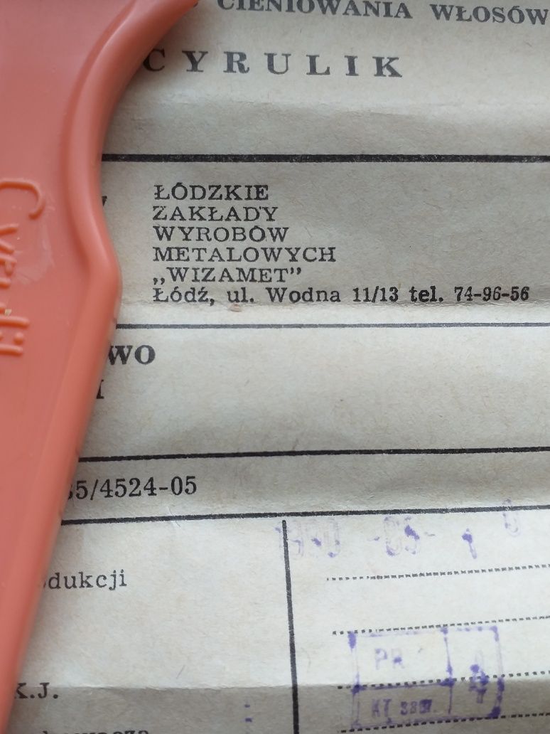 Przyżąd  do cieniowania  włosów  z czasów PRL.