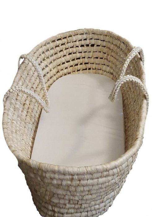 Соломʼяна люлька колиска для немовлят нова в коробці