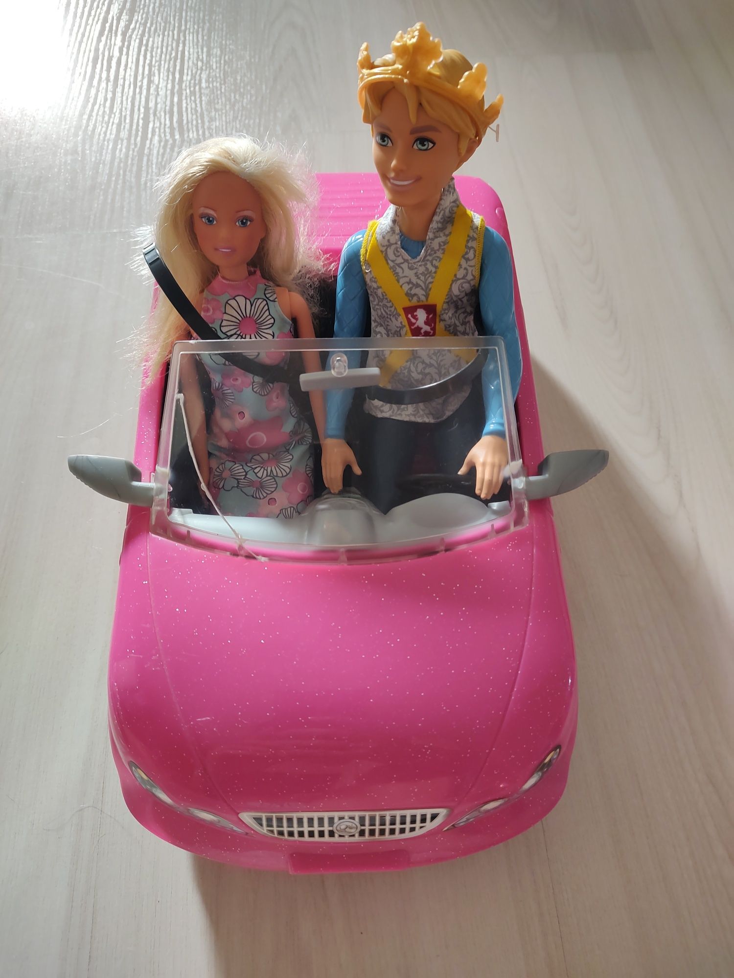 Kabriolet Barbie różowy brokat