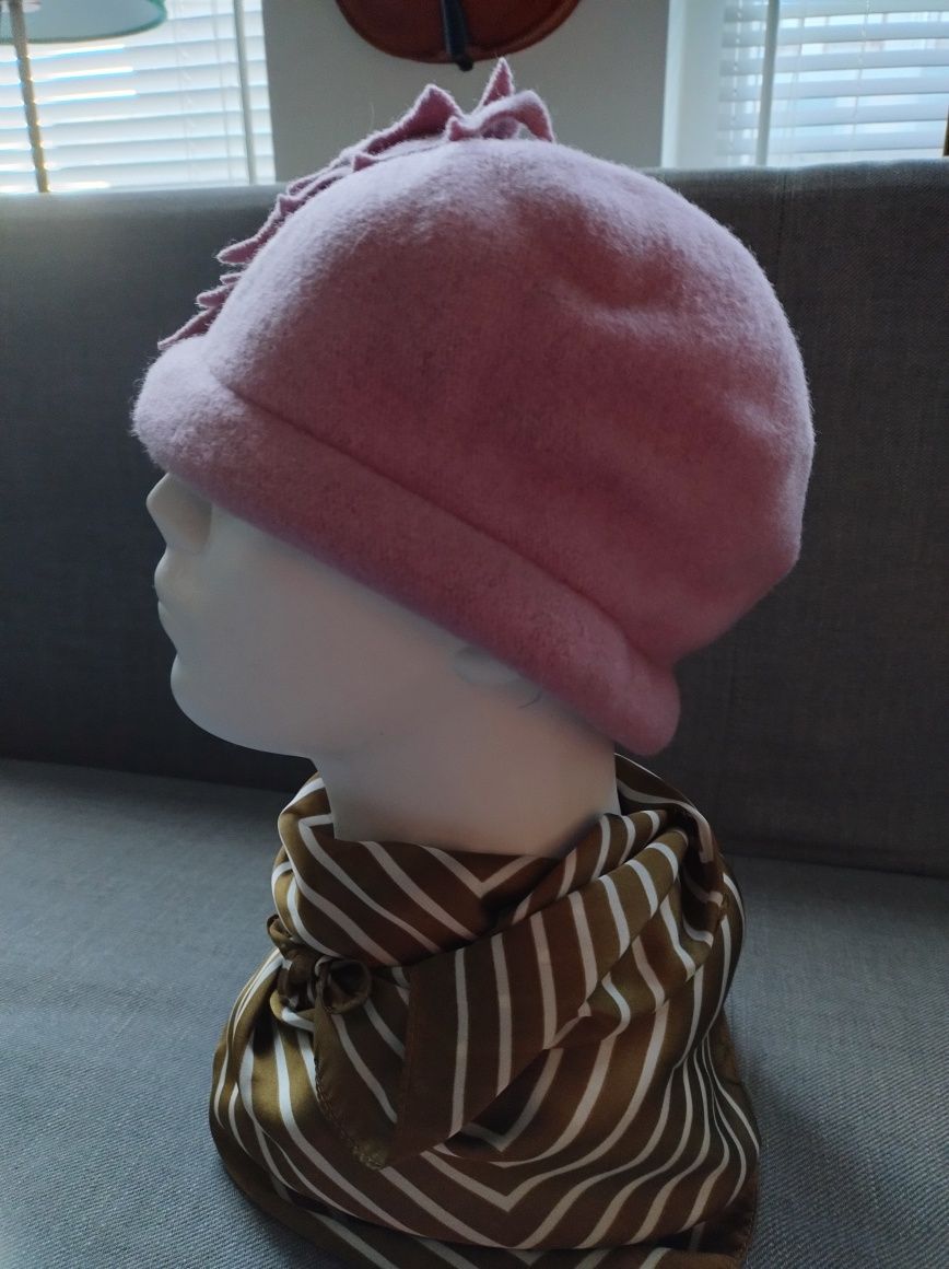 Nowa damska czapka zimowa Rabionek rozmiar M kolor liliowy