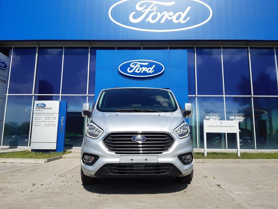 Wynajem bus 8-osobowy FORD Tourneo Custom 185 KM M6 Automat