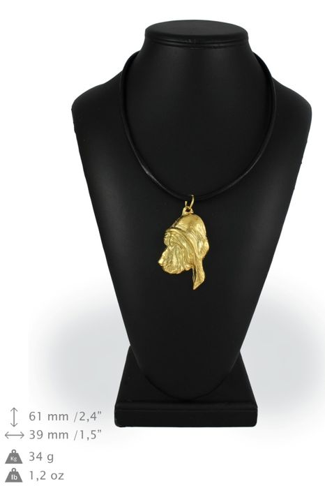 Bloodhound naszyjnik pozłocony Art-Dog