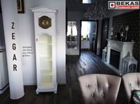Prześliczny Stylowy Biały ZEGAR Dąb - White OAK Producent Mebli BEKAS