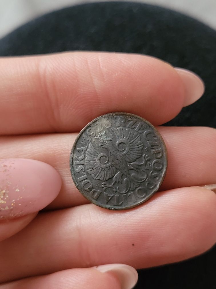 2 grosze moneta z 1928 r.