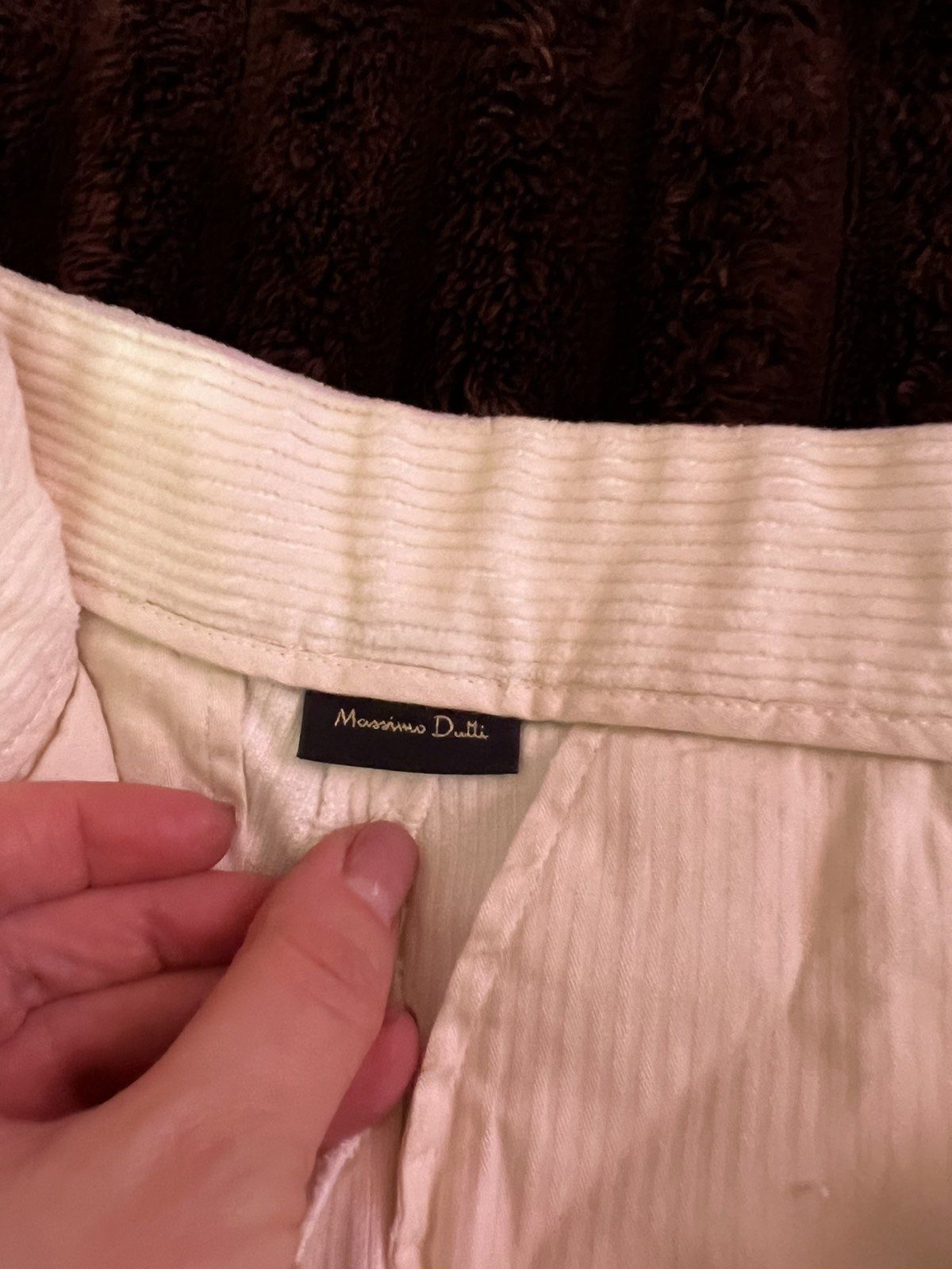 Брюки мікровельвет Massimo dutti