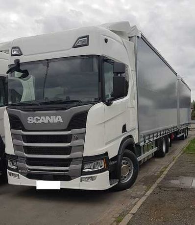 Tandem Scania R450 MEGA 3 osi +pricep 2 -osi 2019  po 470000 km