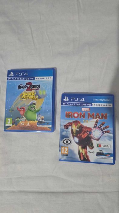 Jogos psvr1 ps4 Angri birds 2 e iron man