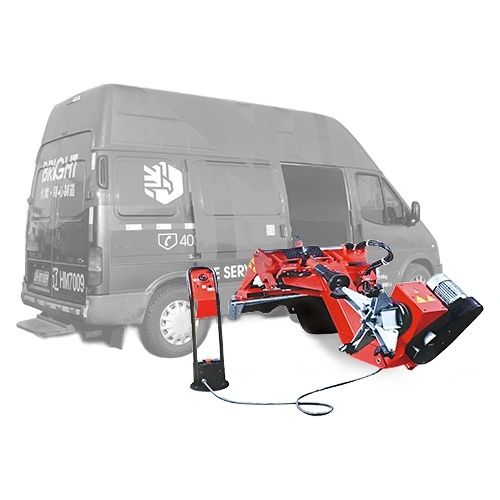 Moбільний шинoмoнтaжний cтeнд для вaнтaжниx кoліc від 14" дo 26"