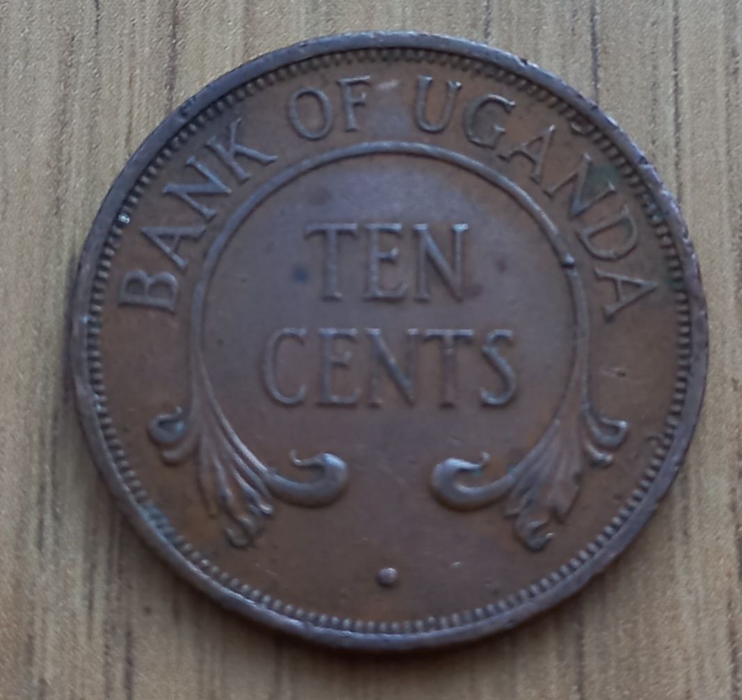 10 centów 1968 r. Uganda