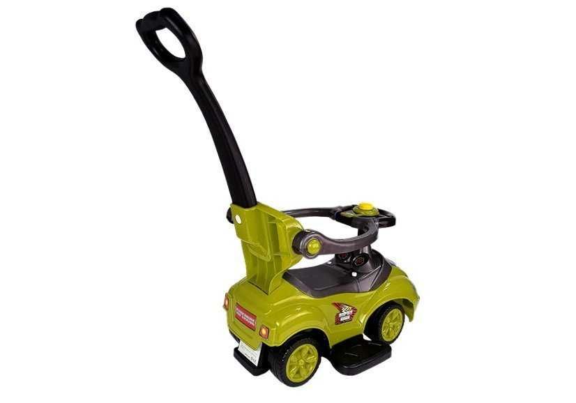 LEAN Jeździk Z Pchaczem Mega Car Żółty 3w1 Samochodzik *NOWE*