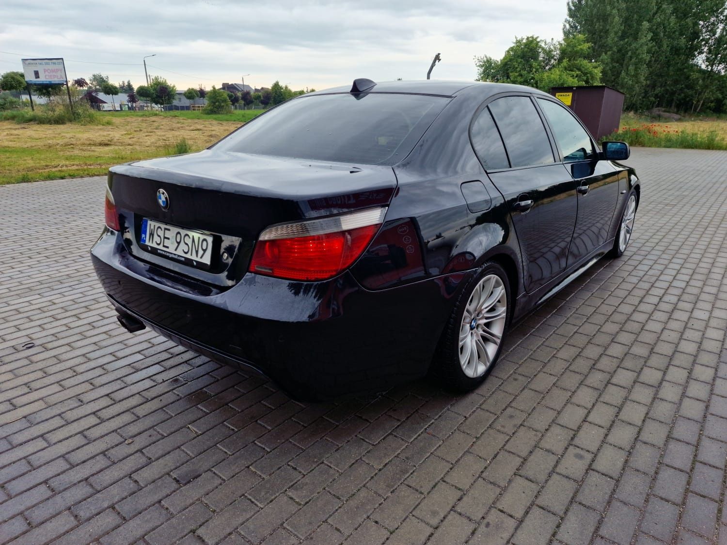 Bmw Serii 5 E60 535D M PAKIET 272km Czarna Podsufitka Duża nawigacja