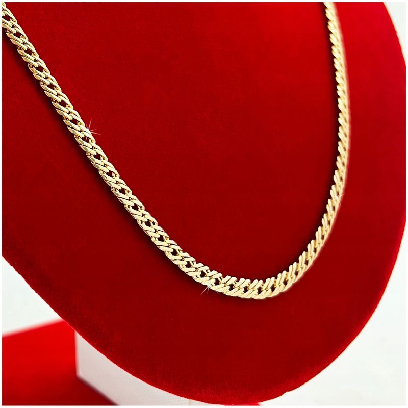 Elegancki Łańcuszek Męski Ze Stali Chirurgicznej, Rombo 50cm/4mm + Gra