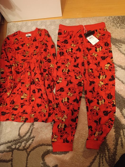 Komplet spodnie dresowe plus sukienka myszka Minnie 128 cm, Sinsay