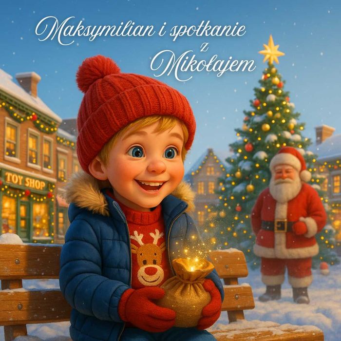 Książeczka personalizowana "[Twoje dziecko] i spotkanie z Mikołajem"