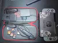 Nintendo Switch + 5 gier + dok + ładowarka