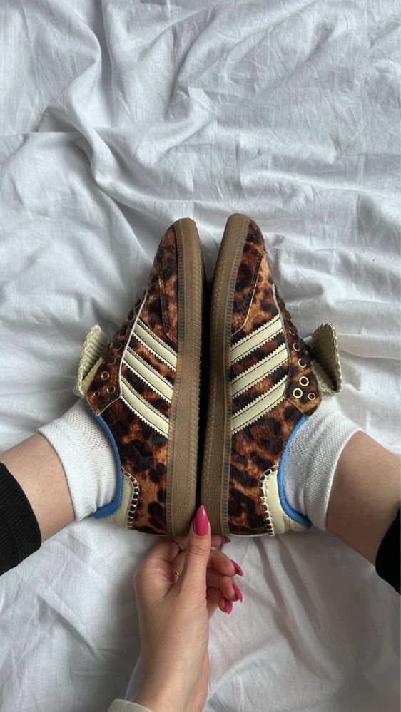 Кеди Adidas Samba Wales Bonner Leopard