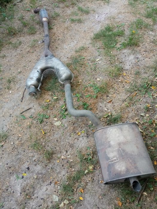 Вихлоп е39 м57 М51 вихлопна з стронгером та буфером банка дизель