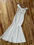Lipsy london nude krem pastele dluga maxi suknia s m 36 38 rybka