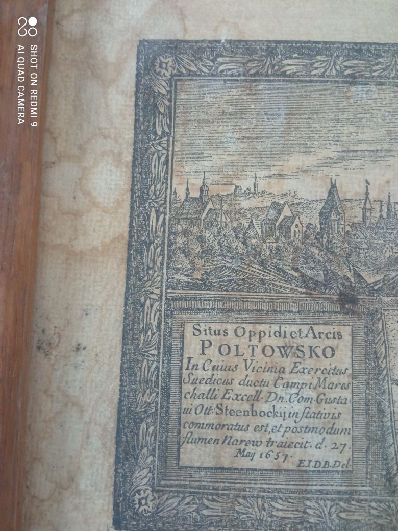 Reprodukcja niemieckiej  ryciny Maj 1657