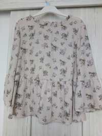 Elegancka bluzka bluzeczka ciążowa w kwiatki L/XL