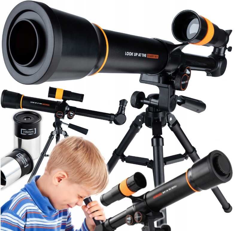 Teleskop Astronomiczny Edukacyjny Luneta Obserwacyjna Statyw