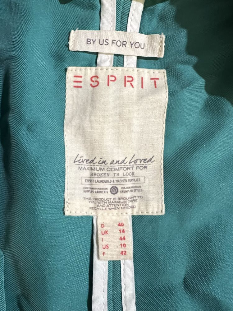 Zielona miętowa marynarka Esprit 38/40