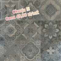 Gres szkliwiony Ceramstic Barcelo Adorno Lappato 60x60 OKAZJA!!!