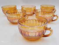 Filiżanki J.Stolle "Niemen" katal.1926r nr.815 Carnival Glass Art Deco
