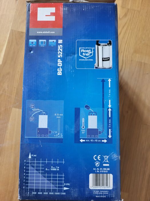 Pompa do brudnej wody zanurzeniowa 10000 l/h 520Watt