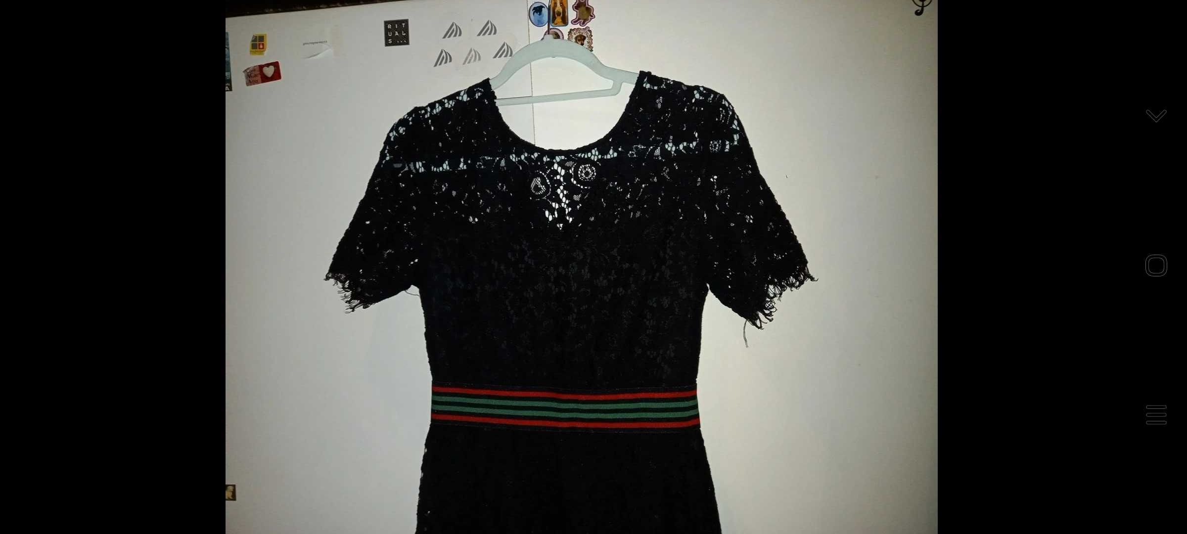 Vestido preto de cerimónia, com cintura colorida - 40/ 36 - Morgan