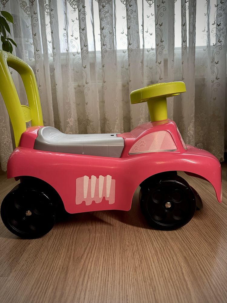 Машина для катання дитяча Smoby Toys 54 x 27 x 40 см Рожевий котик.