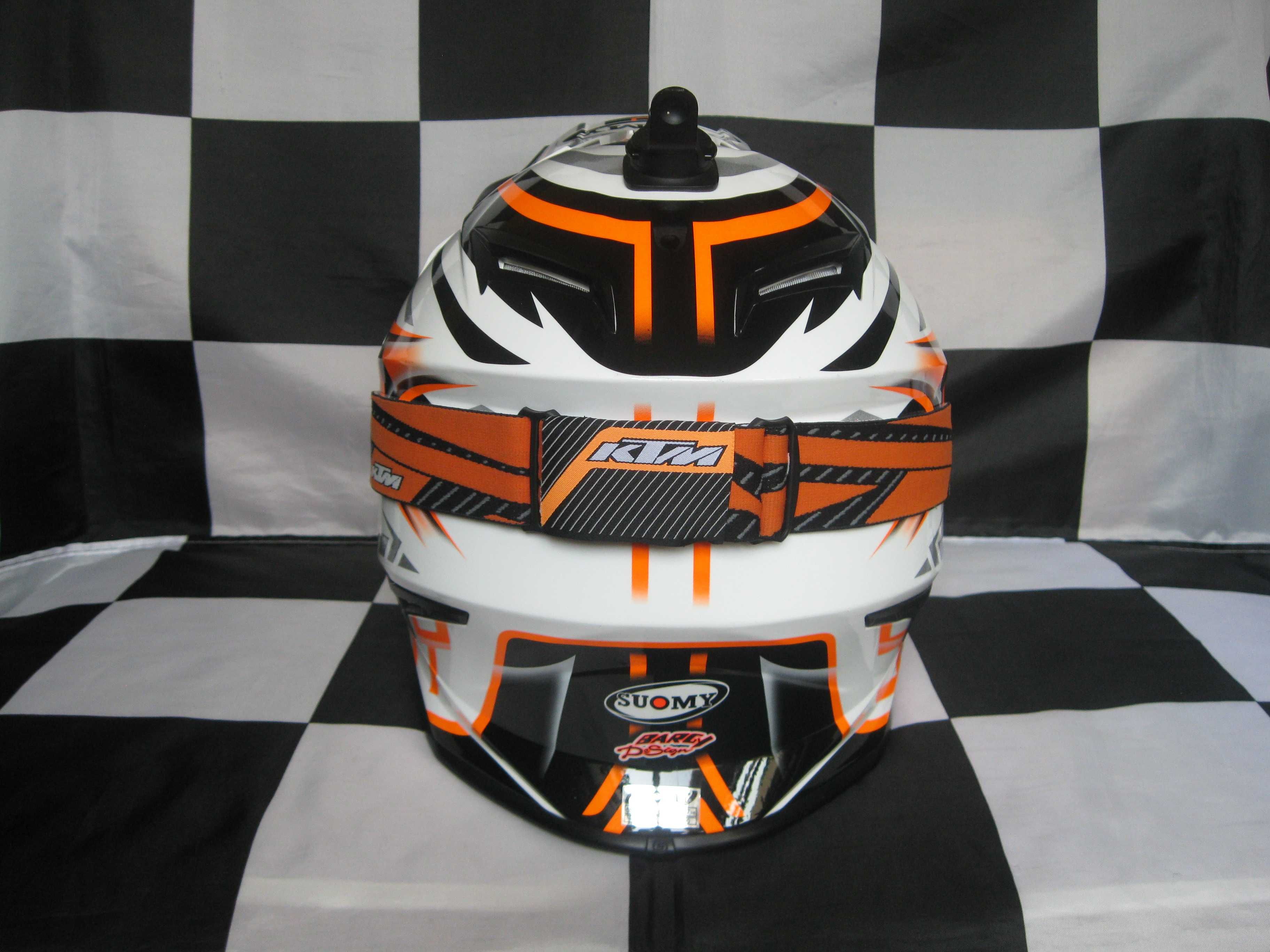 Kask enduro SUOMY RUMBLE rozm.L 59-60cm + gogle OAKLEY PROVEN KTM