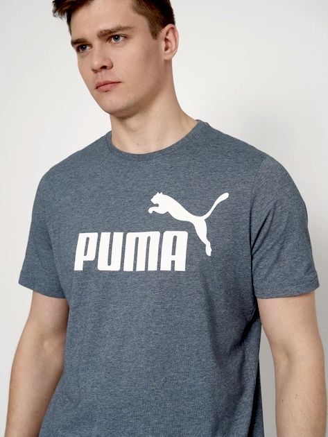 Футболка чоловіча Puma ESS Heather Tee сірого кольору