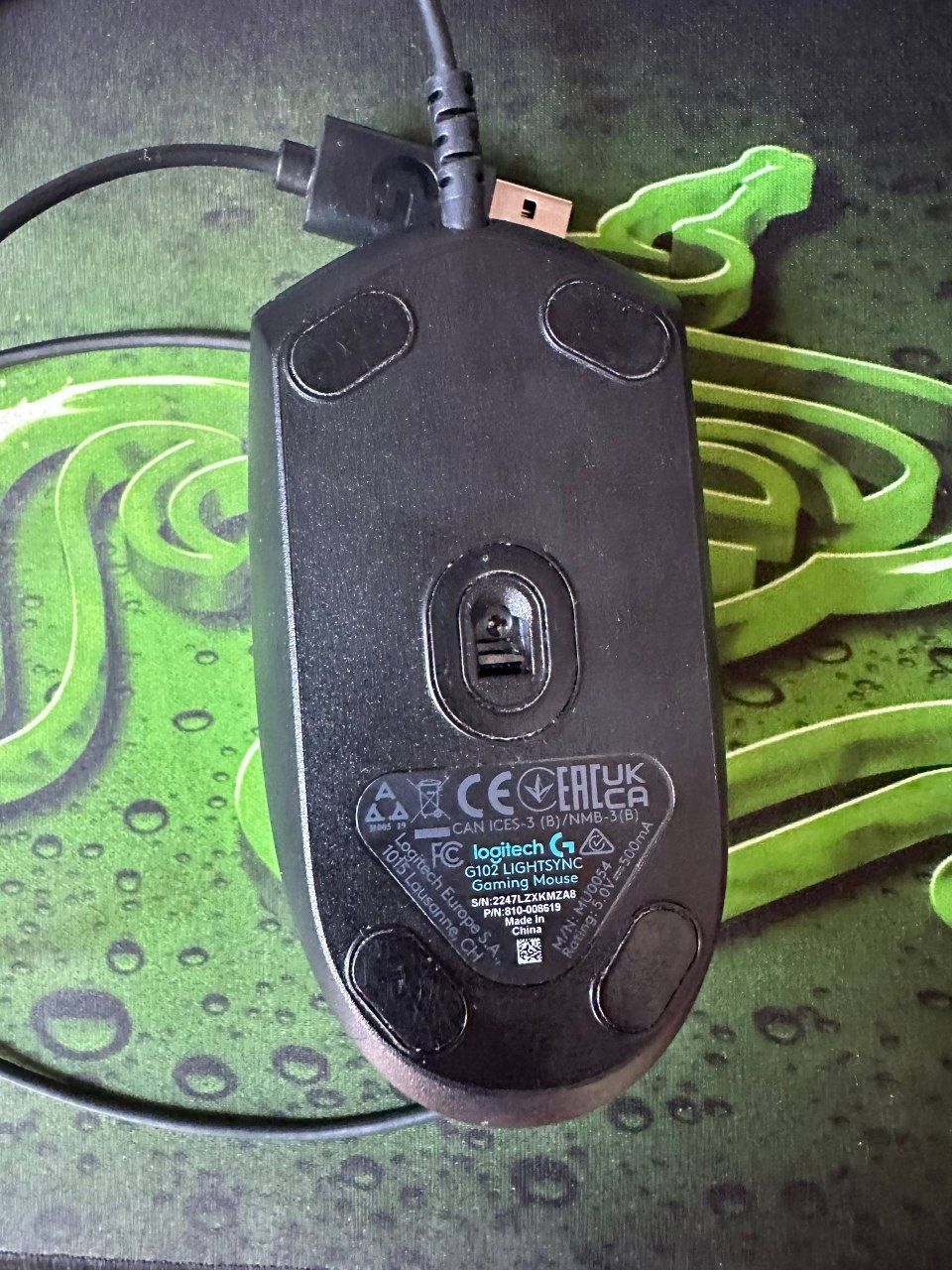 Ігрова мишка Logitech g102 +(коврик)