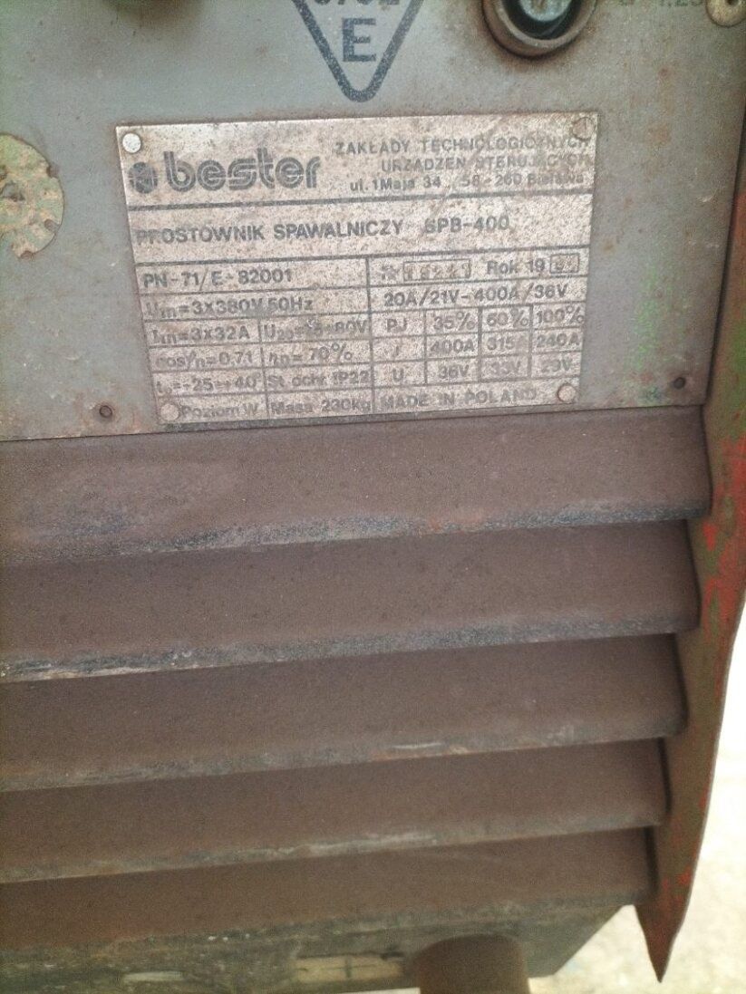 Spawarka Bester Spb 400 Sta140