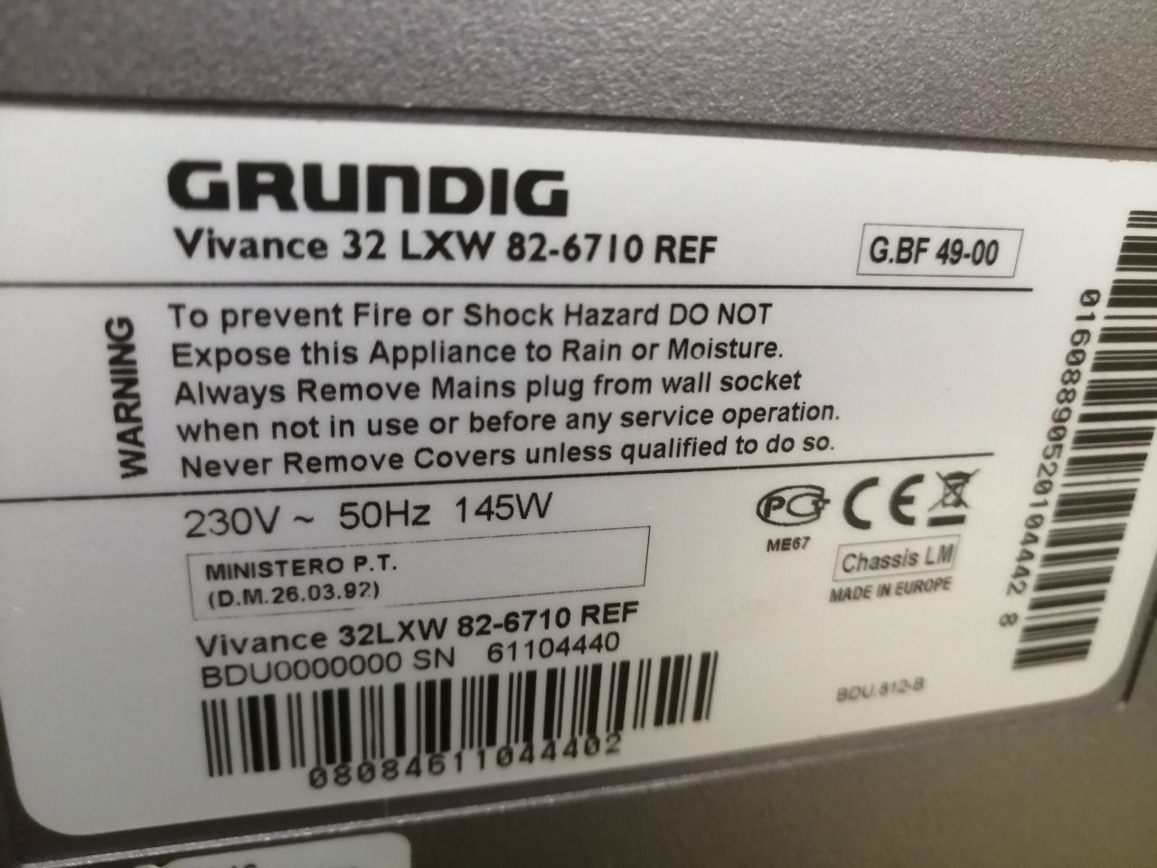 Tv LCD Grundig Vivance 32 LXW
