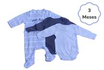 Babygrow e 2 Bodies Cinzentos Kiabi 3 meses