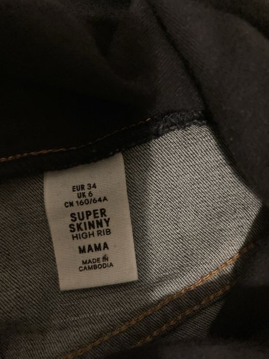 Hm mama jeansy dżinsy ciążowe 34 xs