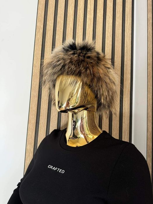 Piękna opaska z naturalnym futerkiem kolory