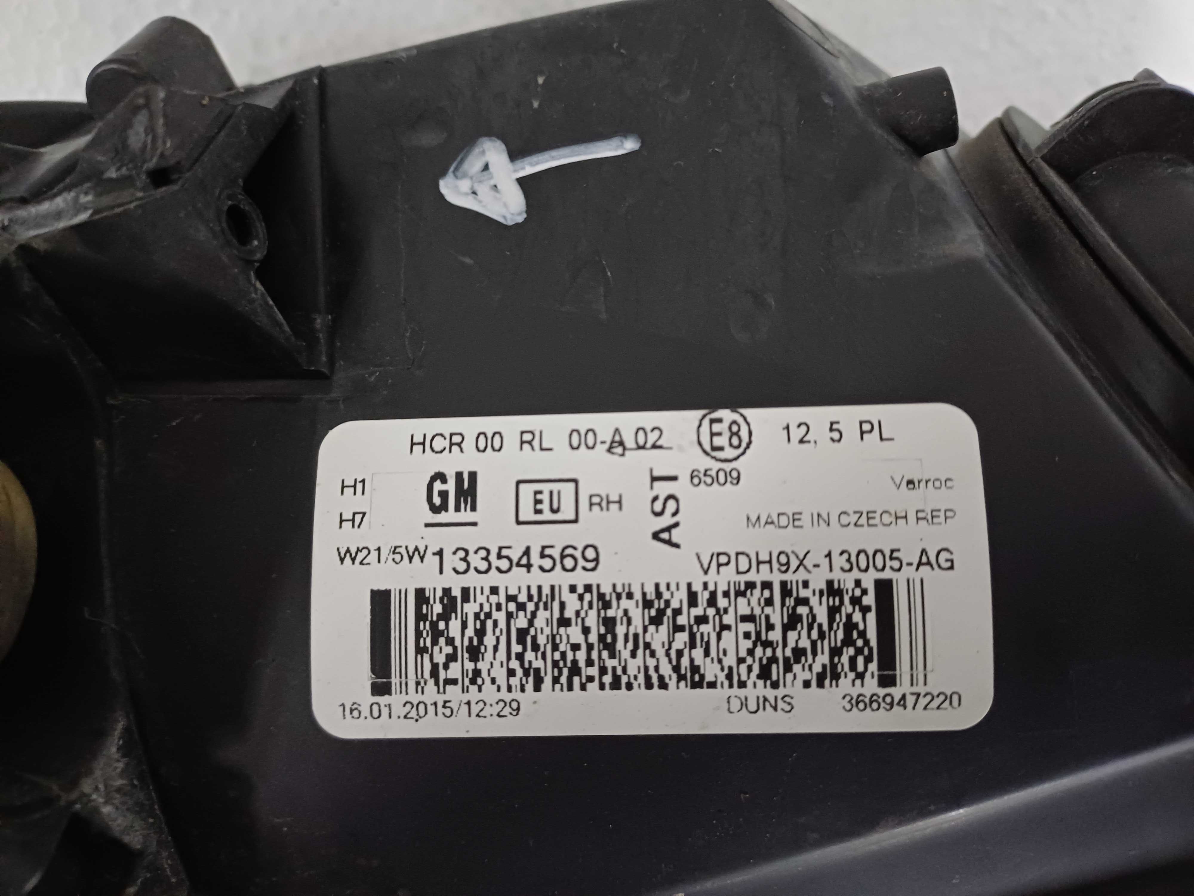 lampa prawa opel adam 133.545.69