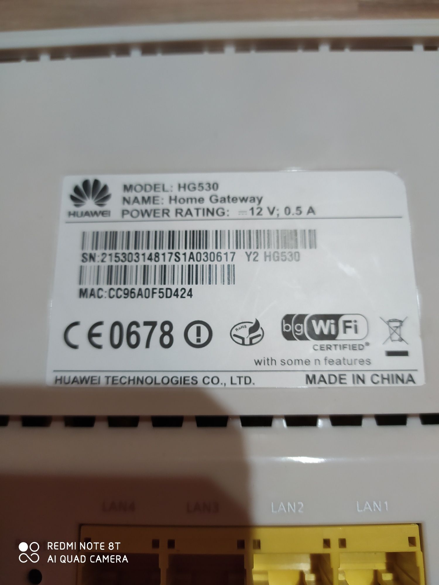 Модем роутер Huawei GH530 от Укртелеком в хорошем рабочем состоянии.