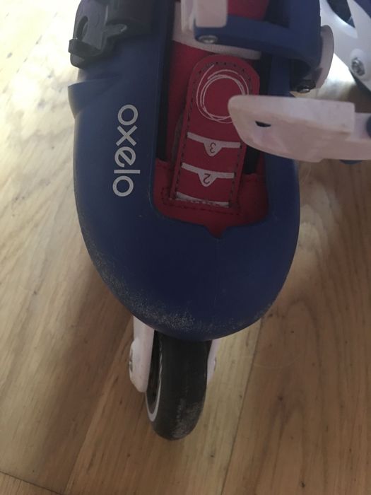 Rolki niebiesko czerwone