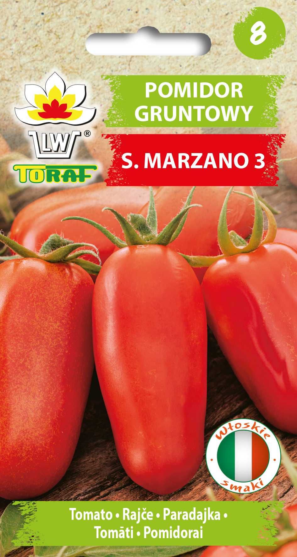 Pomidor gruntowy S. MARZANO 3 0,3g nasiona Toraf