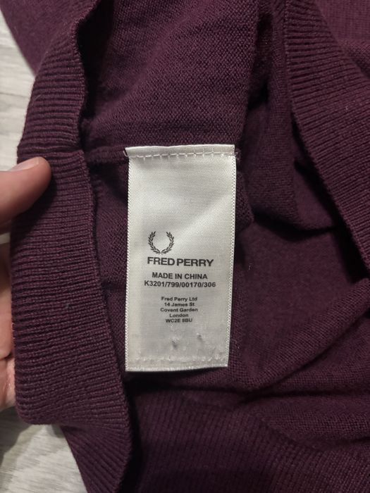 Чоловічий вовняний светр Fred Perry