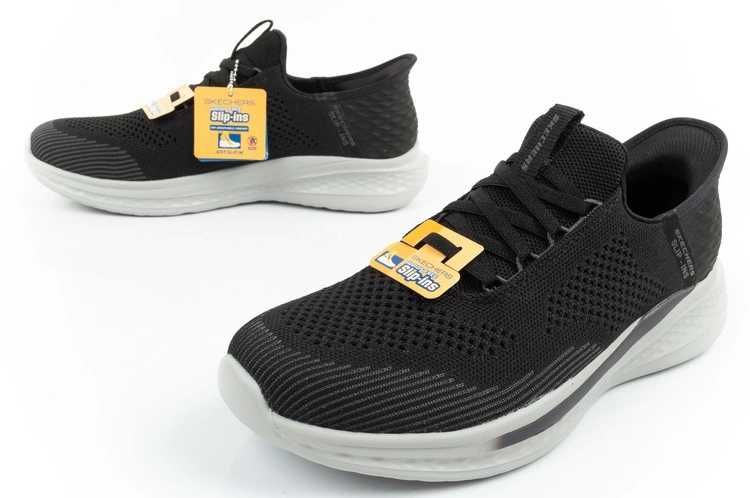 Skechers Slade Buty sportowe męskie wsuwane czarne SLIP-INS r. 40-48,5